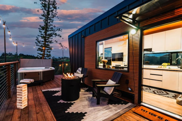 exterior of tiny home