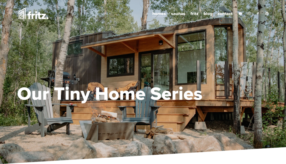 Fritz Tiny Home page screenshot